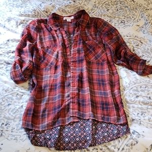 Flannel Printed Blouse